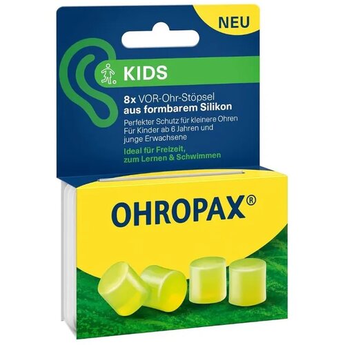 Ohropax Silikonski čepići Kids, 8 komada Slike