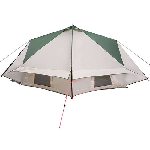  Teepee &amp;scaron;ator s krovom Zelena i bijela 490 x 410 x 210 cm Slike