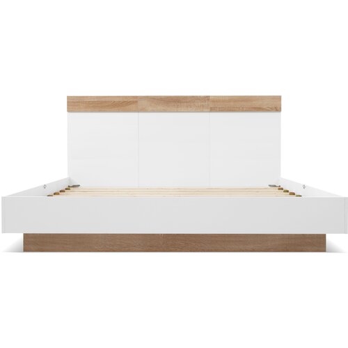 Lumor Postelja za odrasle 180x200 cm – lebdeča postelja z letvenim dnom – lesen okvir – bela, (22151006) Cene