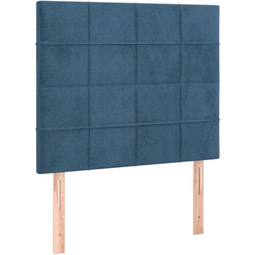 Maison Chic Posteljno vzglavje - Vzglavna omarica 2 kosa temno modro 80x5x78/88 cm žamet, (22077010) Cene