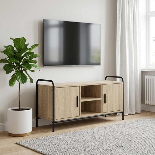  TV ormar 99 x 33 x 50 cm Hrast sonoma Konstruirano drvo Slike