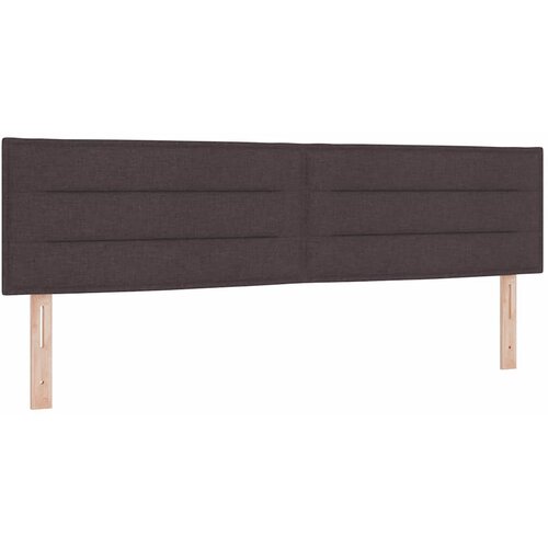  LED Box Spring Krevet Tamno smeđa 180 x 200 cm tkanina Slike