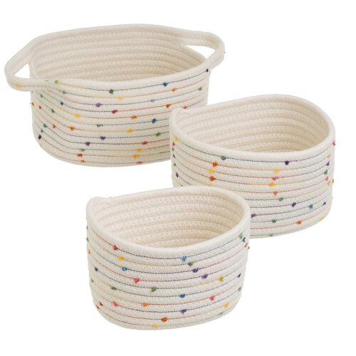 Casa Selecci&amp;oacute;n Tekstilne ko&amp;scaron;are u setu 3 kom 30x18x14 cm &amp;ndash; Slike