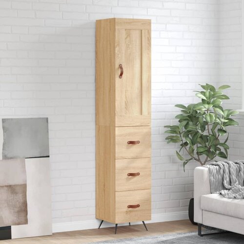 vidaXL Visoka omara sonoma hrast 34,5x34x180 cm inženirski les Cene