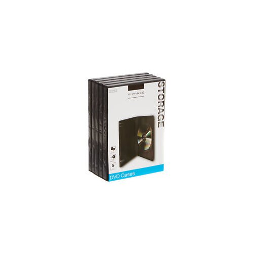 Vivanco DVD CASE5B &Scaron;KATLA 5/1 BLK (588995) Cene