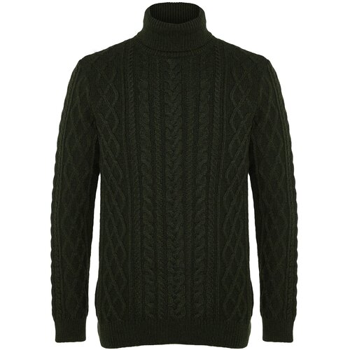 Trendyol Sweater - Khaki - Slim fit Cene