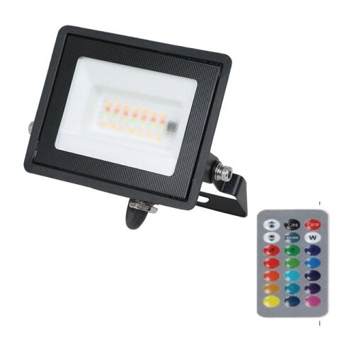 Xled 10W LED reflektor RGB+6500K,IP65,AC220-240V,Ra70,crni Cene