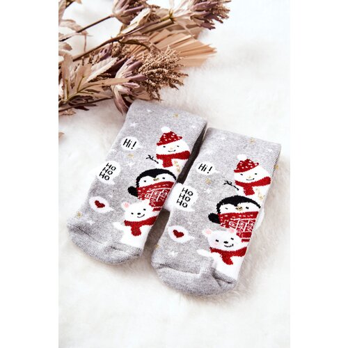 Aura.via Christmas Socks Ho Ho Ho! Grey Cene