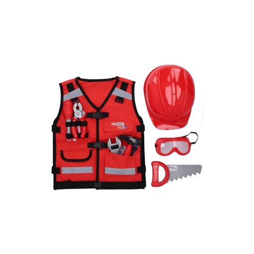 Ks Tools 100200 Dječji prsluk za alat u asortimanu, 9 komada Werkzeug-Weste f&amp;uuml;r Kinder mit Sortiment, 9-tlg Slike