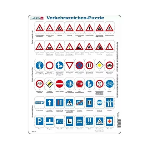 Larsen Uokvirjena sestavljanka - Avstrijski prometni znaki