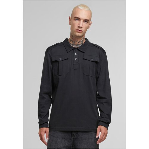 Brandit Jersey Willis Polo Shirt with Long Sleeves Black Slike