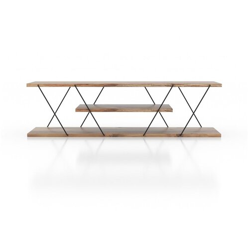 Kalune Design TV komoda u dekoru oraha u prirodnoj boji 120x33 cm Canaz &amp;ndash; Slike