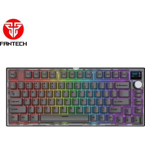 Fantech gejmerska mehanička tastatura MK910 pbt maxfit frost wireless crna (žuti switch) Slike