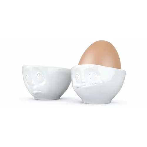58products Komplet 2 skodelic za jajca iz belega porcelana Oh Please, prostornina 100 ml