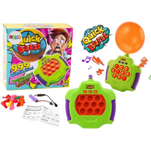 Lean_Toys Pop-It Elektronska konzola Arkadna igra Exploding Balloons Slike