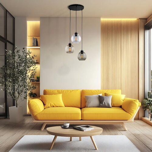  Luster na sajli CUBUS 3xE27/60W/230V Slike