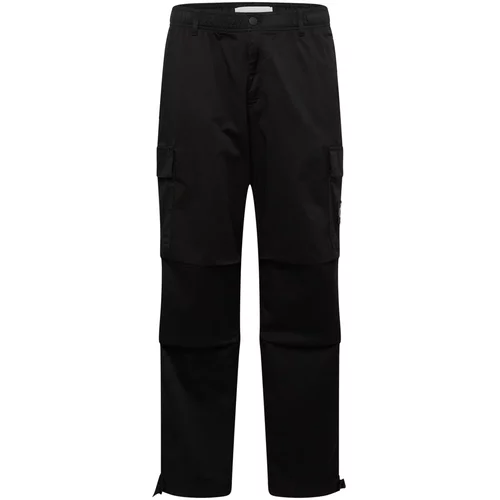 Calvin Klein Jeans Cargo hlače crna