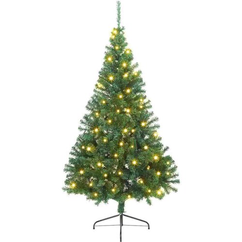  Umjetno predsvijetljeno božićno drvce Zelena 180 cm PVC Slike