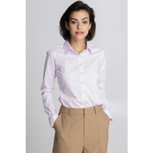 Legendww roze ženska slim fit kosulja -basic model Slike