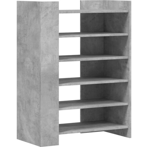 Maison Chic Omarica za obutev - Kopa za čevlje betonsko siva 74,5x37,5x100 cm inženirski les, (21777859) Cene