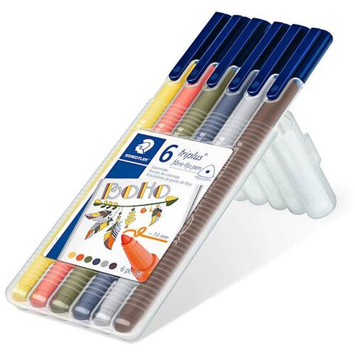 Staedtler Flomastri Fineliner Triplus Boho, 1,0 mm, 6 kosov Slike