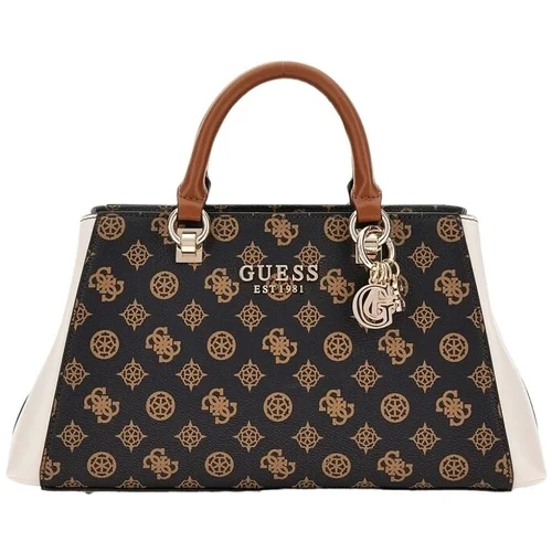 Guess Ročne torbice EVELUNE GIRLFRIEND SATCHEL Kostanjeva