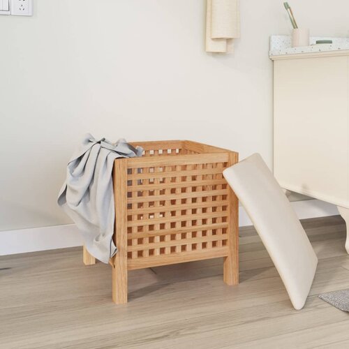  Kupaonski stolac 48 x 47,5 x 52 cm od masivnog drva oraha Slike