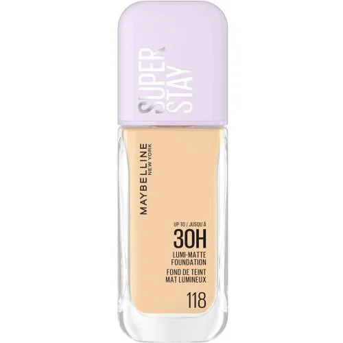 Maybelline Super Stay Lumi-Matte Foundation dolgoobstojni puder z mat učinkom in visoko prekrivnostjo 35 ml odtenek 118