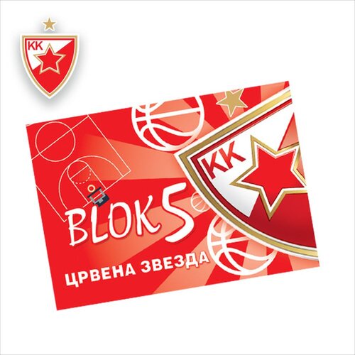 Crvena Zvezda Blok za crtanje broj 5 akvarel Slike