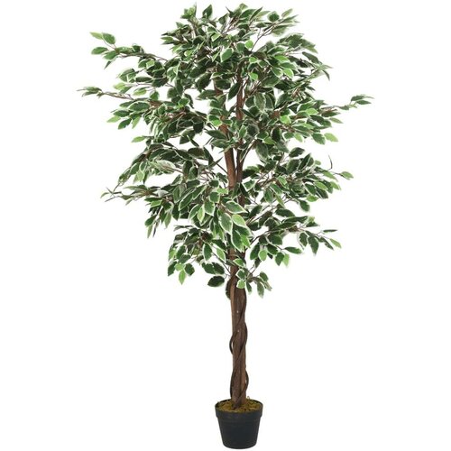 vidaXL Umjetno stablo fikusa 378 listova 80 cm zeleno Cijene