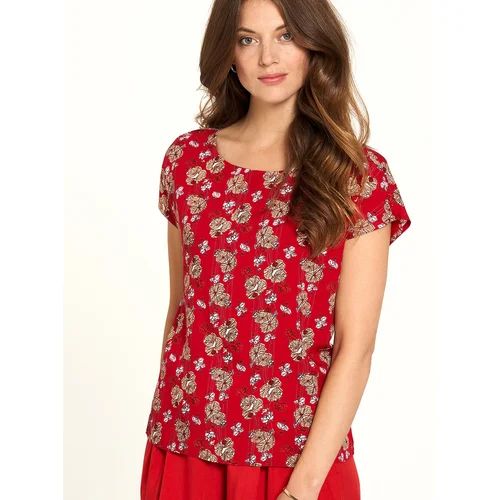 Tranquillo Red Floral T-Shirt - Women