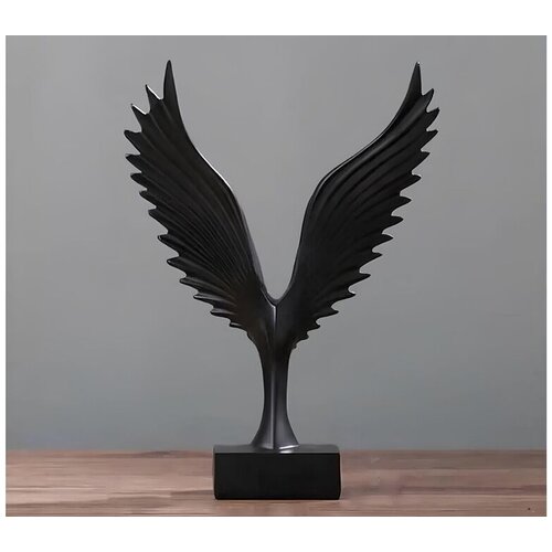 Aberto Design dekorativna figura CY0358, 31x23 cm, crna Cene