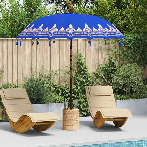  Balineški Parasol Plava 210-220 cm Pamuk solidno drvo Cene