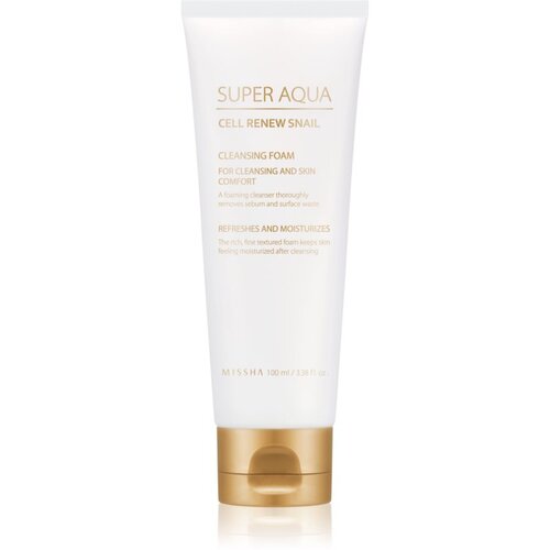 MISSHA Super Aqua Cell Renew Snail pjena za čišćenje s ekstraktom puža 100 ml Cijene