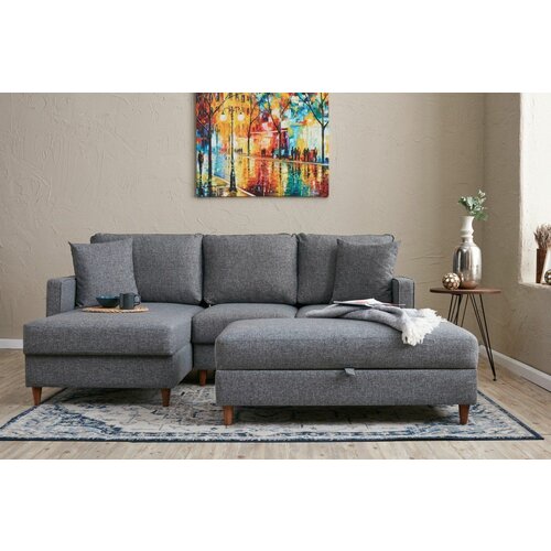 eva left - grey grey corner sofa Slike