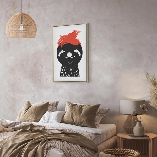  Slika - Crazy Sloth (1 Part) Vertical 80x120 U prirodnom drvenom okviru Slike