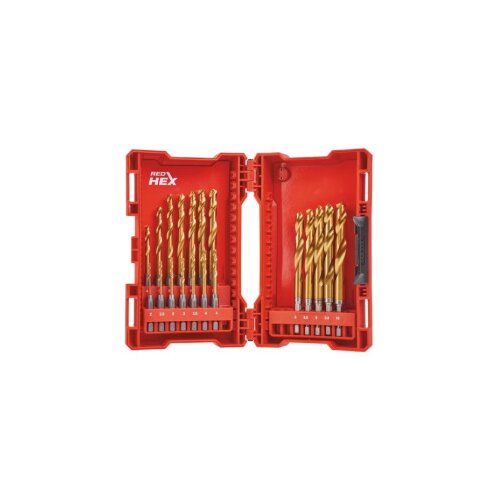 Milwaukee udarne burgije za metal 2-10mm sa hex prihvatom 1/4” set 19/1 48894760 Slike