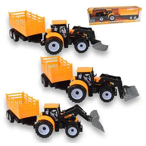 Magic Toys Engineering Truck: Bager traktor radni stroj sa dvoosovinskom prikolicom 45 cm Cijene