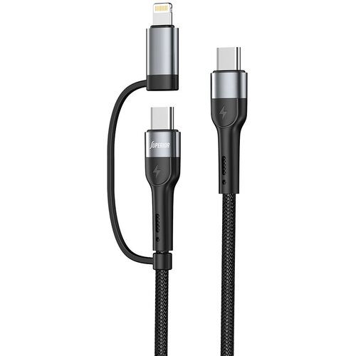 Superior USB data kabal SU-K106 2in1 Type-C na Type-C/Lightning 1m/ crna Cene