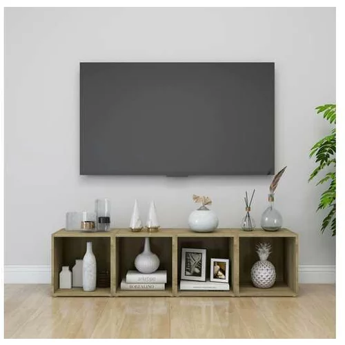  TV omarice 4 kosi sonoma hrast 37x35x37 cm iverna plošča