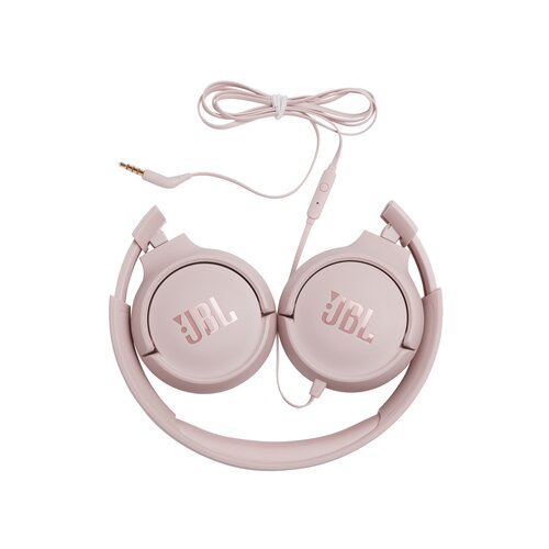 JBL naglavne slušalke z mikrofonom T500 roza Cene
