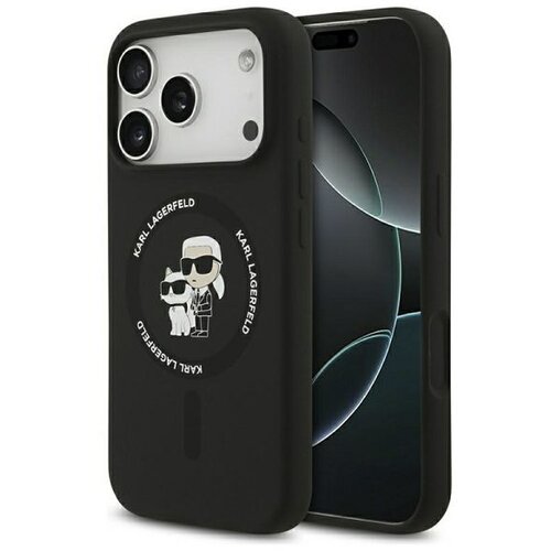  TPU Karl Lagerfeld maska za iPhone 17 Pro Max KLHMP17XSCMKCRHK Slike