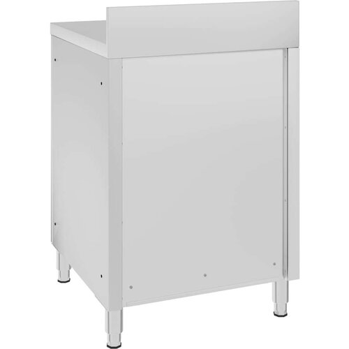 VidaXL Komercijalni radni stol s ormarićem 60 x 60 x 96 cm od čelika Slike