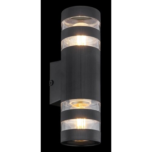 Globo 78260S - Zidno svetlo HAYES 2xE27/10W/230V crno Slike