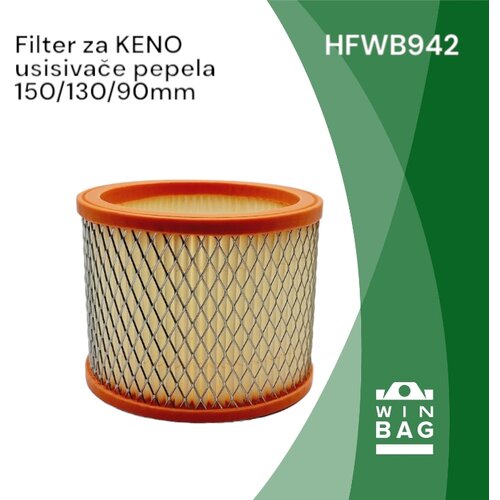 HEPA filter za KENO usisivače pepela 150/130/90mm Slike