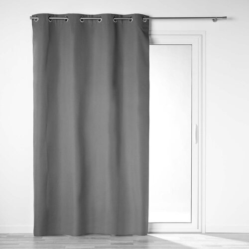 Douceur d intérieur Antracitno siva zatamnjujuća zavjesa od mikrovlakana 140x260 cm Obscure – Cijene