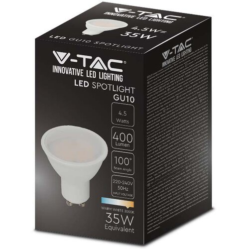 V-tac VT-1975 4.5W 6000K GU10 LED SIJKALKA, (20457687) Cene