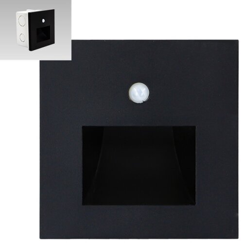  Emithor 70418 - LED svetlo za stepeni&amp;scaron;te sa senzorom SUNNY LED/1W/230V crno Slike