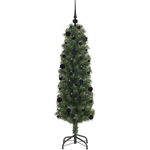 VidaXL Umjetno božićno drvce Zelena 150 cm PVC i čelik i plastika Slike
