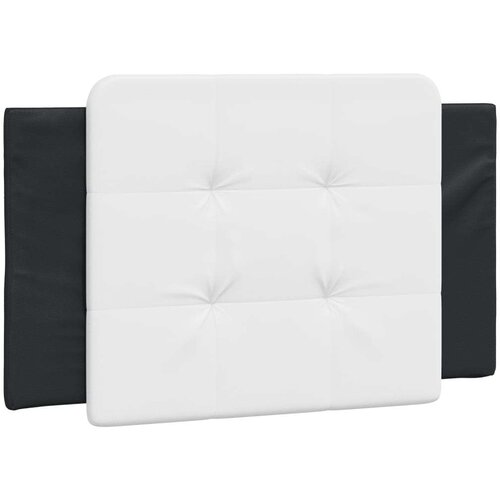  Krevet s madracem crno-bijeli 90 x 200 cm od umjetne kože Slike